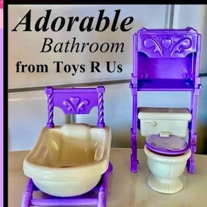 Doll House Bathroom Adorable VINTAGE 1970s  My Sweet Home collection