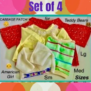 Baby Doll Tops ~ Mixed Sizes No Tags few Handmade (Total 4)