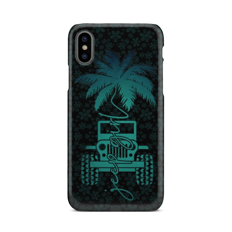Jeep Phone Case Jeep Girl Phone Case With Teal & Black Etsy