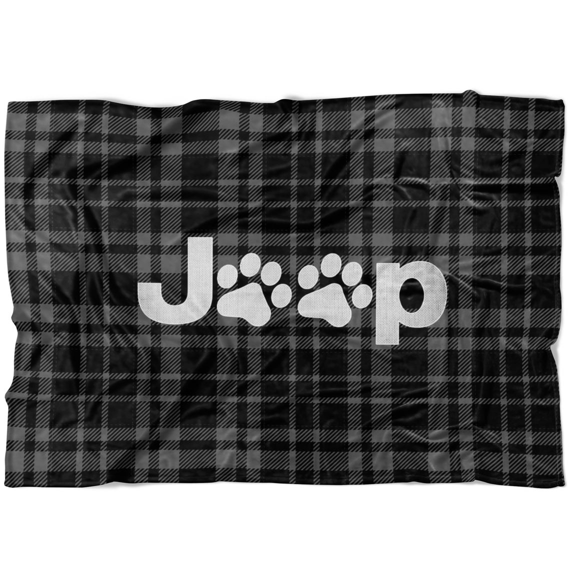 Jeep Blanket Jeep Paw Print Throw Blanket Etsy