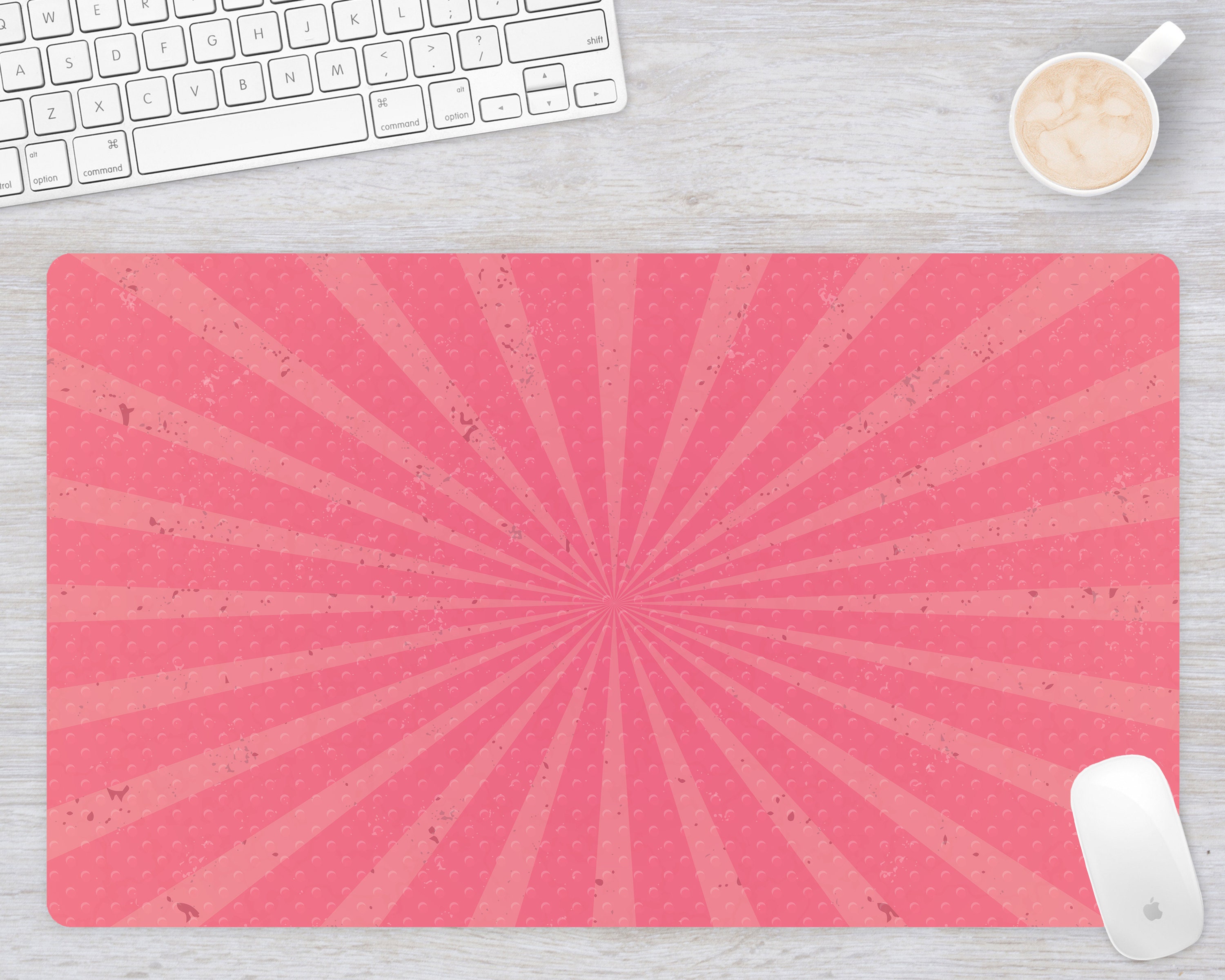 Pink Desk Mat Retro Desk Pad Trendy Desk Mat Extra Large Etsy