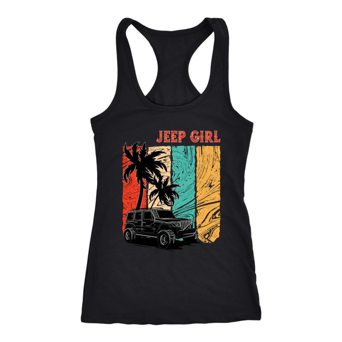 Jeep Tank Top For Women With Beach Theme Etsy