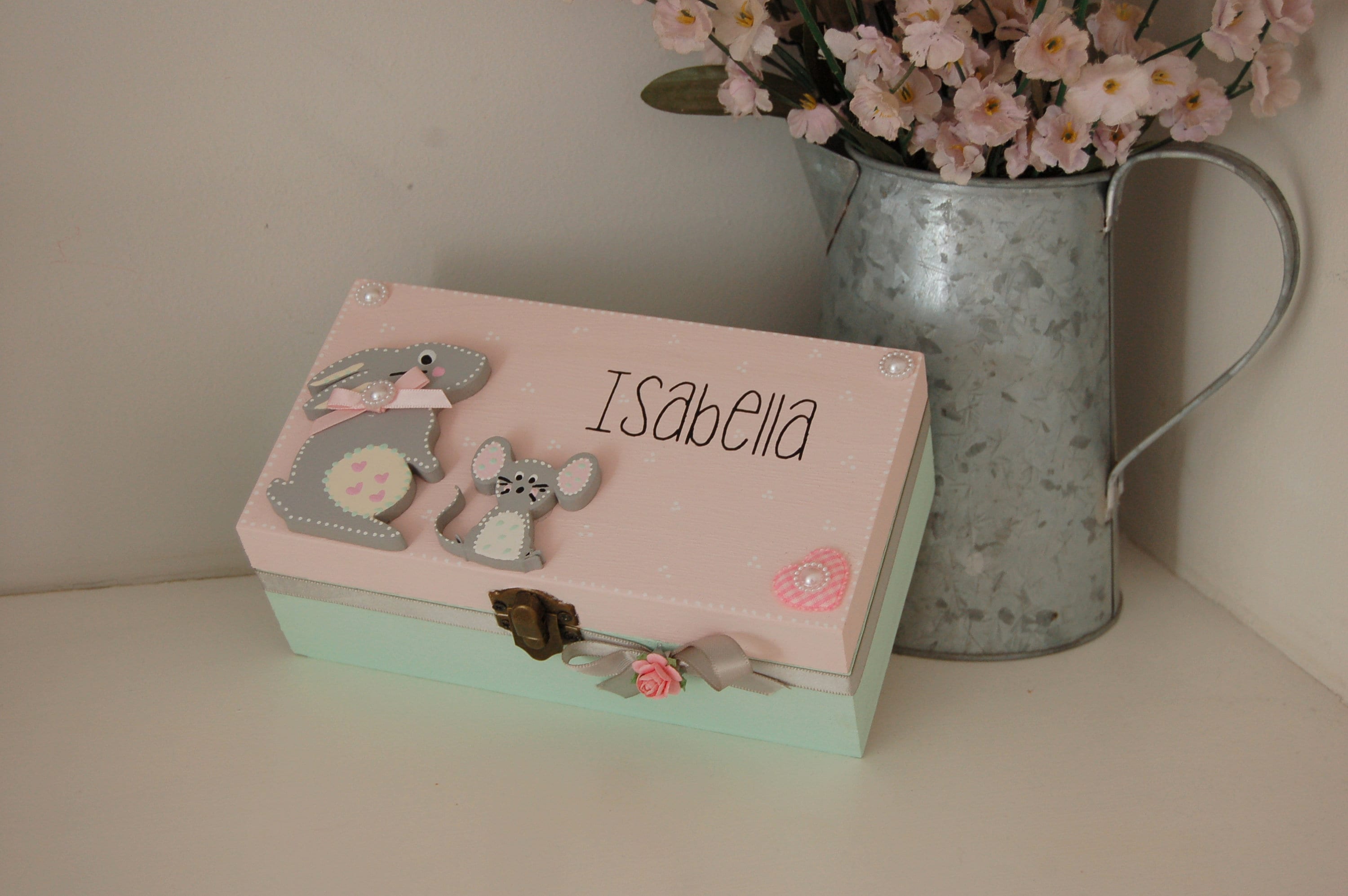 Little Girls Jewelry Box Personalised Girls Trinket Box Etsy UK