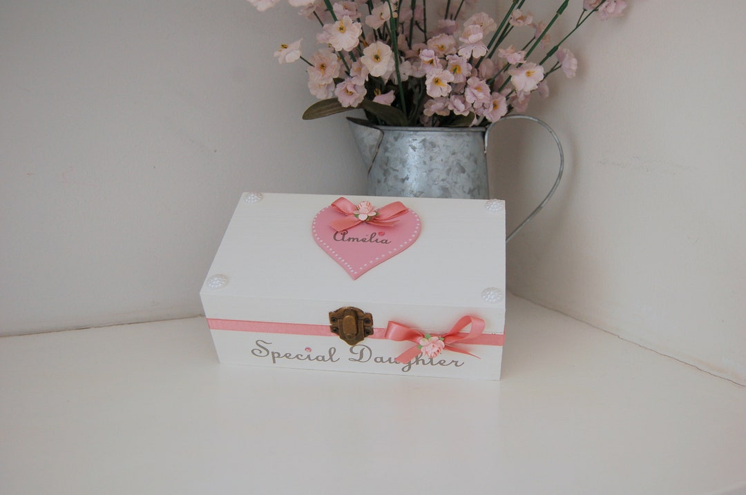 Personalised Daughter Jewellery Box, Special Daughter Trinket Box
