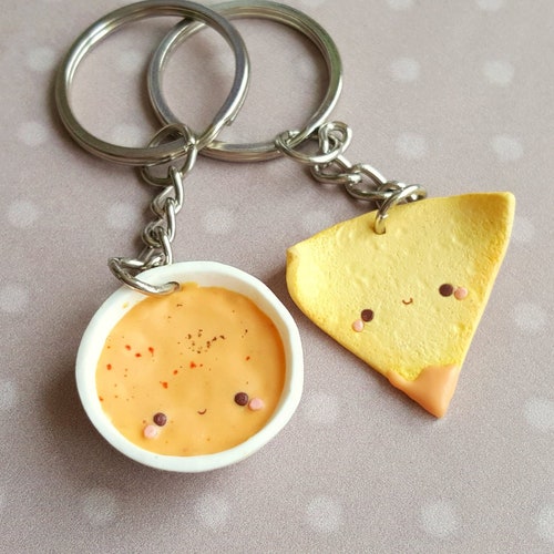 Egg on Toast Keychain or Phone Charm Food Accessories Cute Etsy
