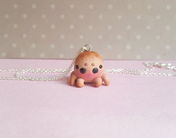 Susse Springende Spinne Halskette Kawaii Ton Charms Tier Etsy
