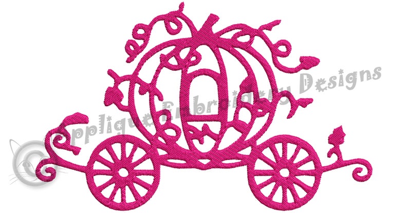 Carriage embroidery designprincess carriage embroideryfairy  etsy Carriage embroidery designprincess carriage embroideryfairy  etsy