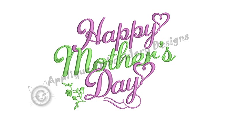 Happy MOTHER/'S DAY Embroidery Design-Love Mom Embroidery-Quotes Embroidery-Machine Embroidery Patterns-Instant Download-pes-vip-exp-dst-jef