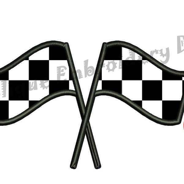 Applique Race Car Etsy