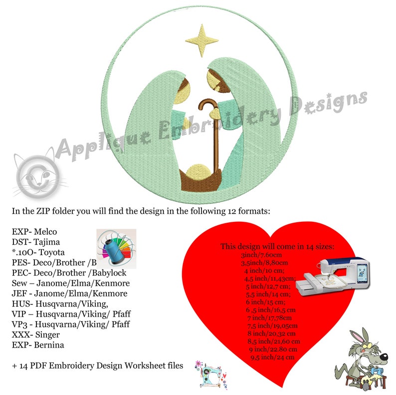 Nativity embroidery designchristmas embroideryjesus birth  etsy Nativity embroidery designchristmas embroideryjesus birth  etsy