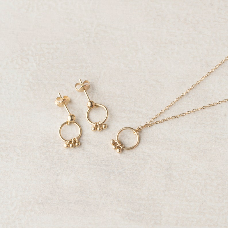 Charm Hoop Earring Second Hole Earring Sterling SilverFront Etsy