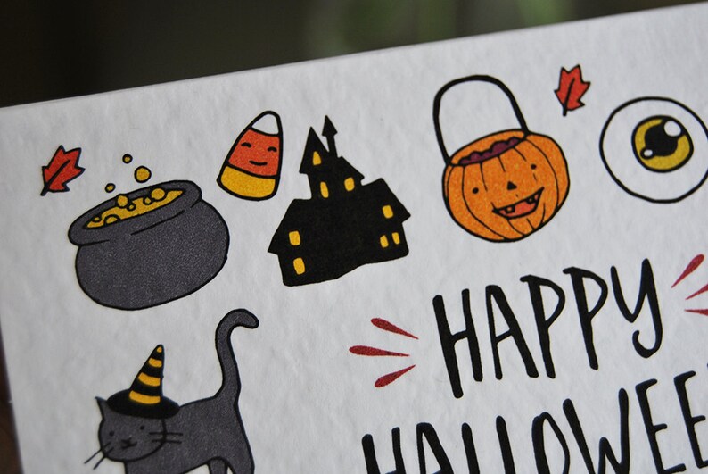 Halloween Card Funny Halloween Card for Kids or Adults Cute | Etsy UK
