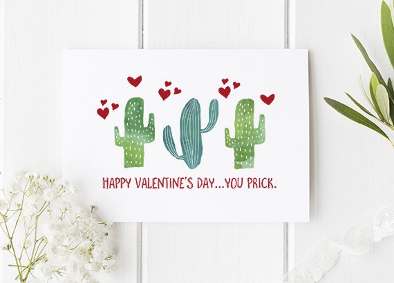 Rude Valentines Day Card Happy Valentine's Day You Prck | Etsy