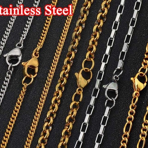 Stainless Steel Jewelry Chain Hypoallergenic 304 Stainless Etsy