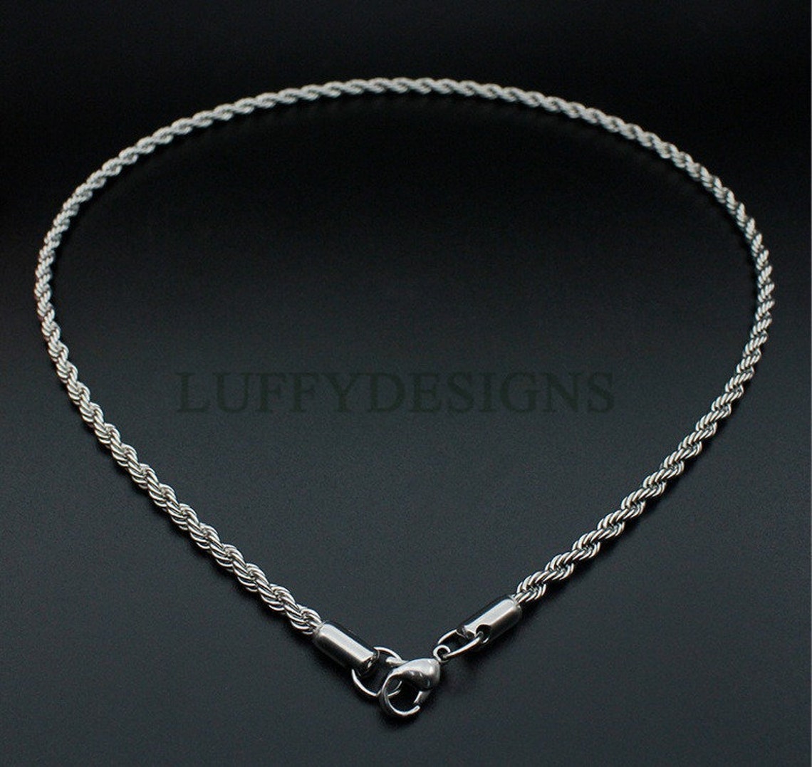 2pcs Finished Twist Chain Twist Chain Necklace 18k Gold Etsy