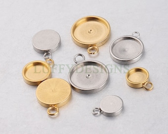 20pcs Rose Gold Plated Jewellery FindingsFit 12mm CabochonsConnector Bases 