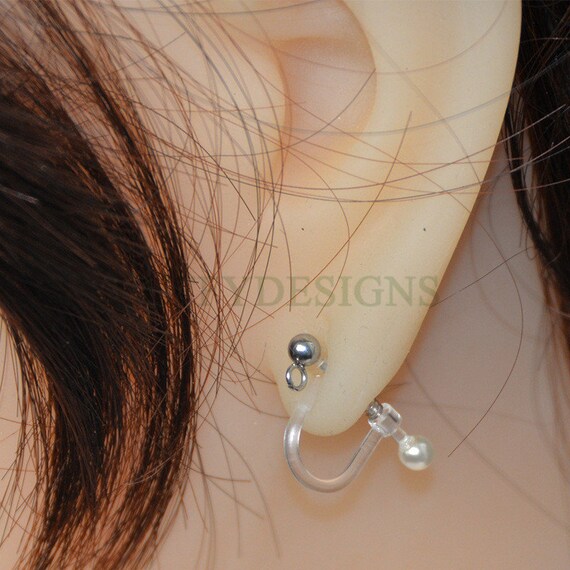 Invisible Clip-on Earring Converters For Non Pierced Ears Jewelry Fin.nu