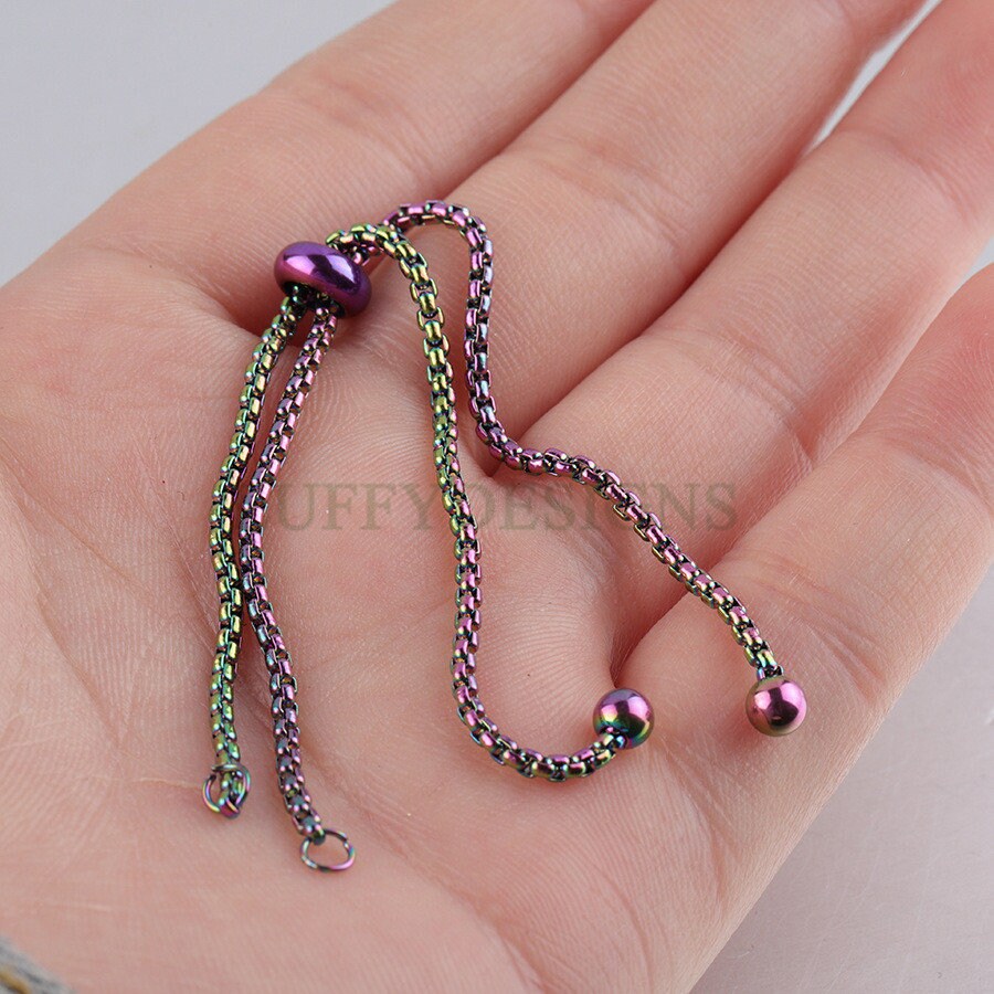 10PCS Half Finished Slide Bracelet Sliding Adjustable Etsy