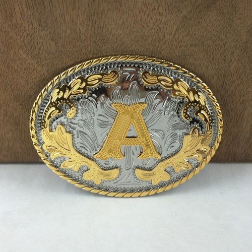 Initial Belt Buckles Vintage Western 