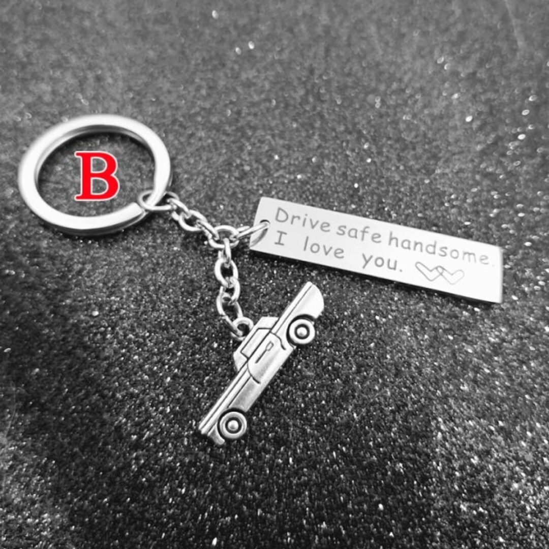 Personalized Keychain Engraved Stainless Steel Keyring Quote Etsy