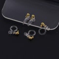 20pcs Invisible clip on earring converter, resin earring clip, no pierced dangle earrings clip findings, hypoallergenic clip earrings