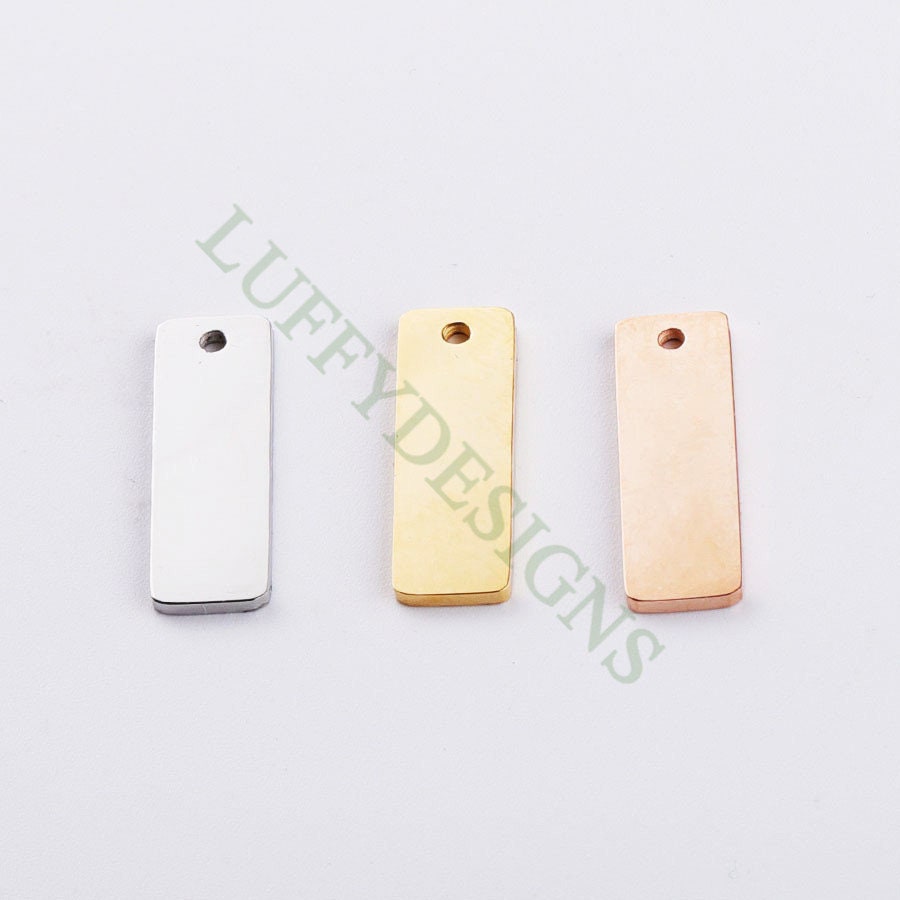 10pcs Personalized Stamping Blank Bar 6x18mm Ready to Stamp Etsy