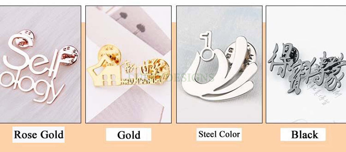 Personalized Name Jewelry Custom Name Brooch Gold Name Etsy