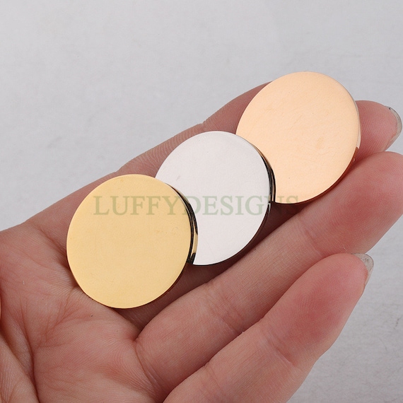 10pcs Metal Stamping Blank Stainless Steel Tags Stamping Blanks Metal Tags  for Stamping
