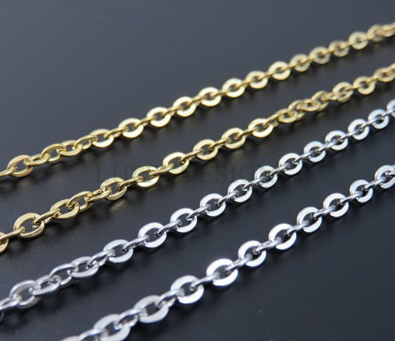 Rolo Cable Chains 33ft Stainless Steel Findings Fit for Jewelry Making Crafts Rolo Cable Chains 33ft Stainless Steel Findings Fit for Jewelry Making Crafts