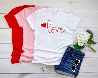 Items similar to Girls valentines shirt - valentines shirt - glitter ...