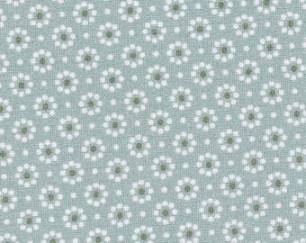 AU MAISON oilcloth Belle Fleur Ice Green coated cotton