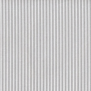 May include: A close-up of a fabric with a vertical striped pattern. The stripes alternate between light grey and white, creating a textured appearance. The fabric has a subtle, woven texture, suitable for various textile applications.