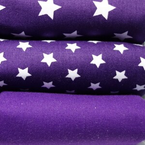 purple cotton fabric stripes dots hearts check uni stars image 3