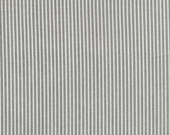 AU MAISON Wachstuch Stripe Grey graue Streifen beschichtete Baumwolle