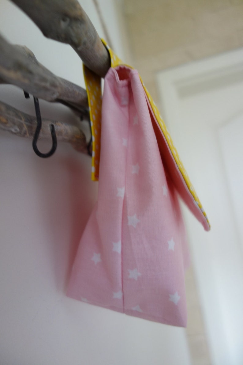 yellow Pink Waterproof handlebar bag unicorn with wish name