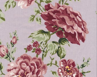 AU MAISON Wachstuch Sophia Dusty Violet flieder Blumen beschichtete Baumwolle