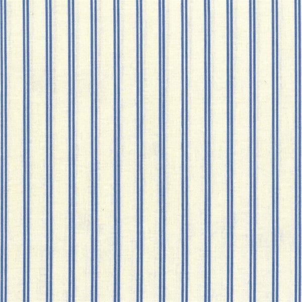 AU MAISON Wachstuch Ribbons Soft Blue, Streifen, creme blau, beschichtete Baumwolle