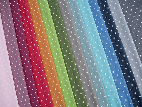 Beschichtete Baumwolle Sterne Wachstuch, Acrylbeschichtung, große