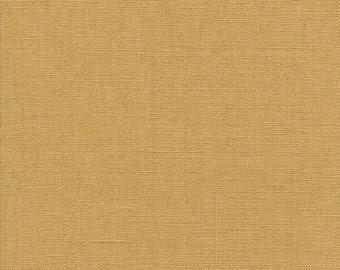 Au Maison Leinen Leinenstoff ACRYL BESCHICHTET Dusty Yellow Senfgelb