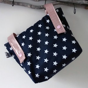 Handlebar bag with flap with desired name in the star image 2