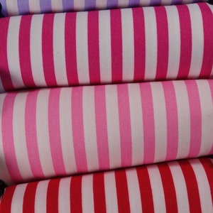 Cotton fabric striped stripes wide range of colors image 3