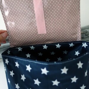 Handlebar bag with flap with desired name in the star image 3