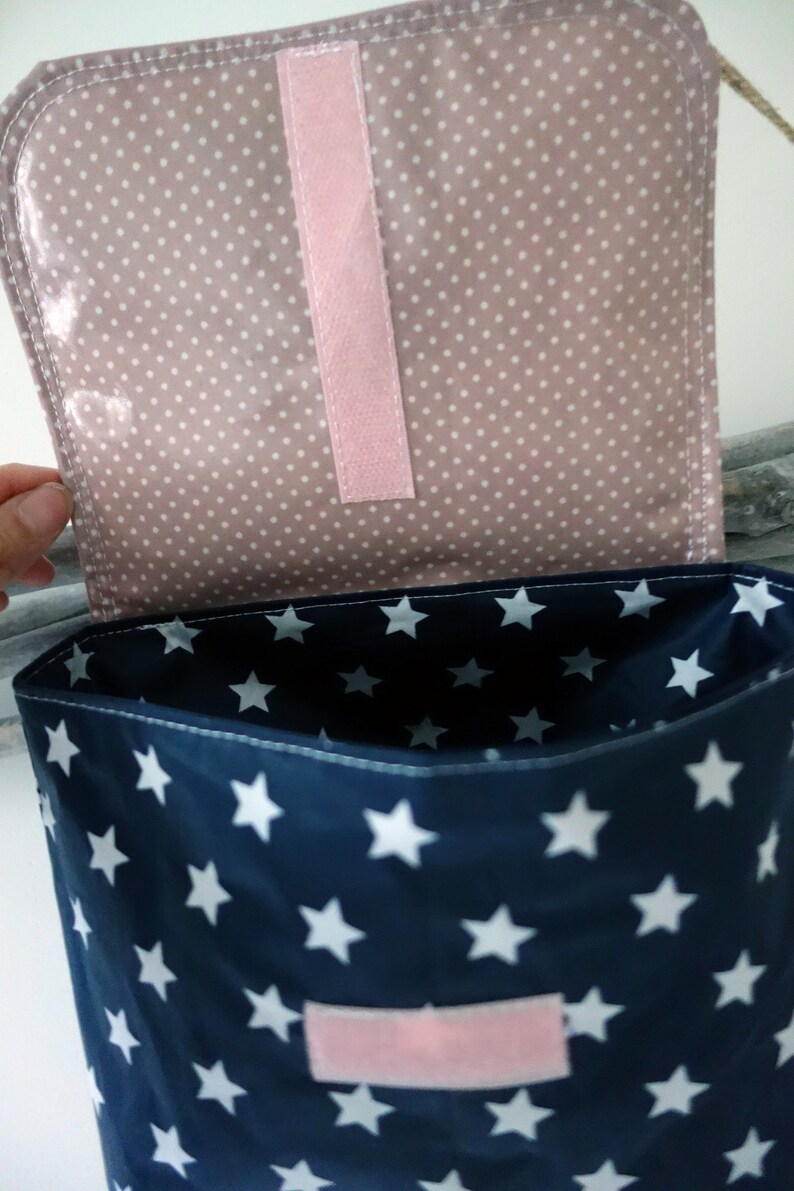 Handlebar bag with flap with desired name in the star image 3