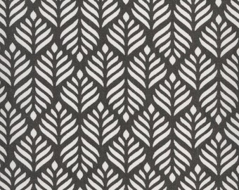 AU MAISON oilcloth Trigo Almost Black coated cotton