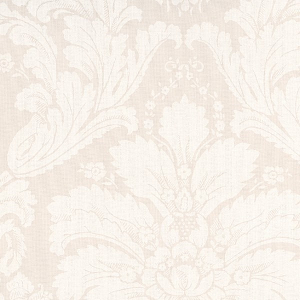 AU MAISON Wachstuch Victorian Baroque Creme beschichtete Baumwolle