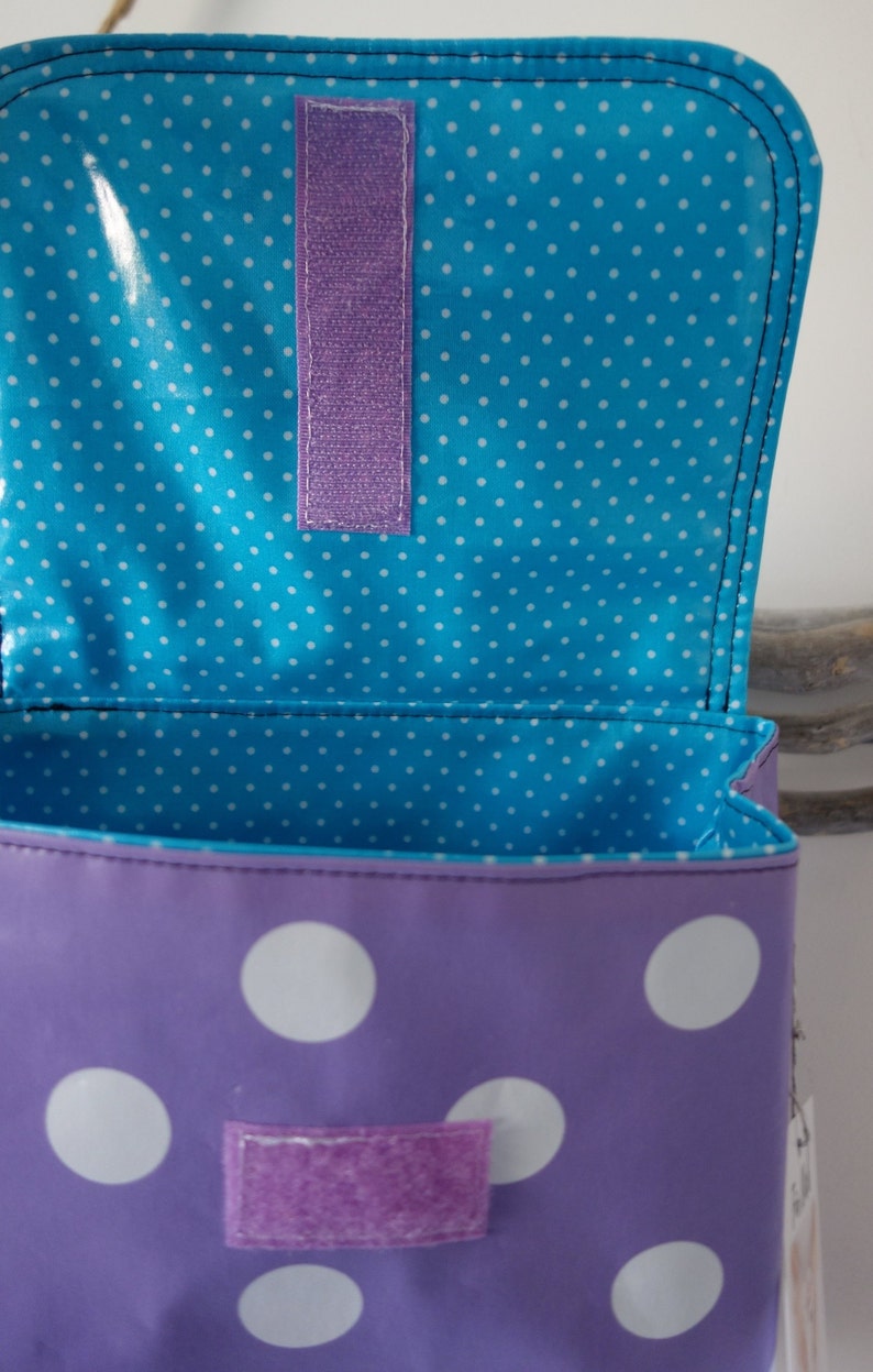Handlebar Bag with Flap including Desired Name in the Star turquoise lider