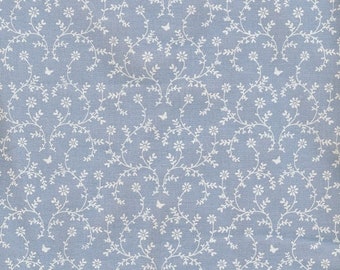 Au Maison cotton fabric Claire Blue blue floral fabric