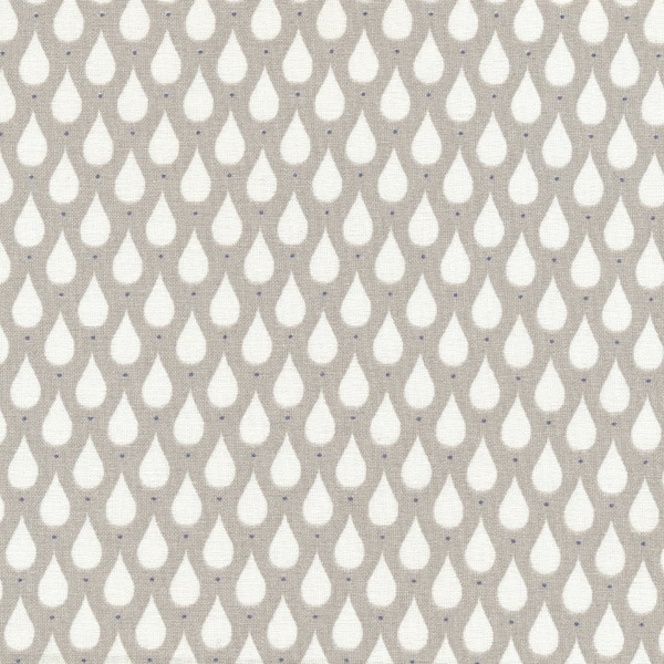 AU MAISON oilcloth Teardrops Toffee coated cotton