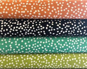 Birch Fabrics Biobaumwolle Mod Basics Firefly Dots Tupfen Punkte, verschiedene Farben zur Auswahl