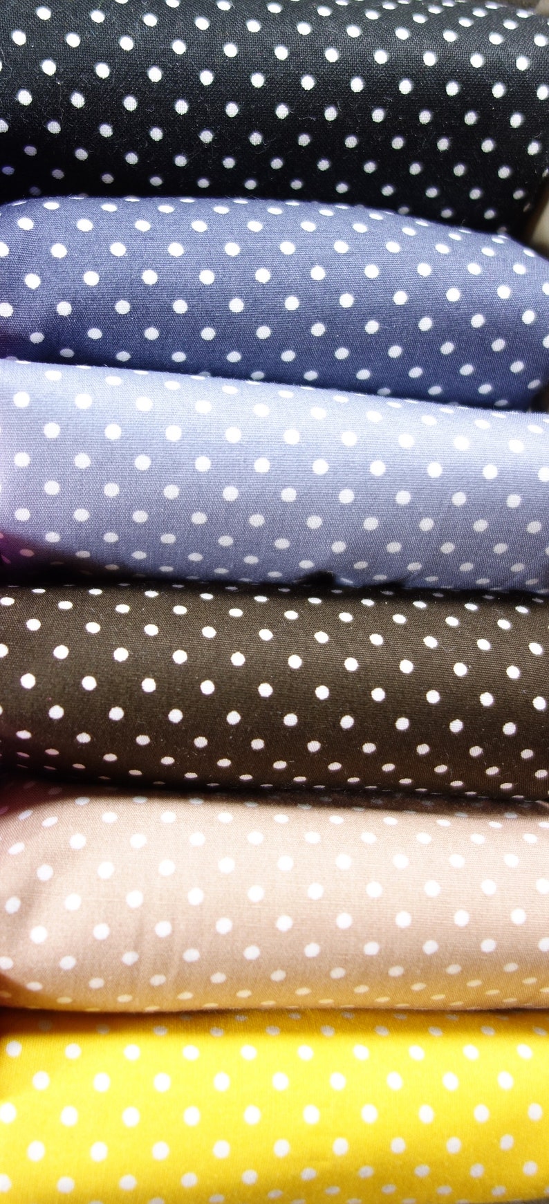 Cotton fabric dotted dots dots, wide range of colors image 5